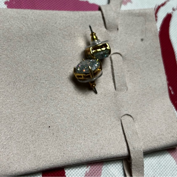 Never Worn - Gold and Silver Square Stud Earrings - Picture 4 of 4